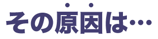 その原因は・・・