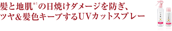 髪と地肌の日焼けダメージを防ぎ、ツヤ&髪色キープするUVカットスプレー