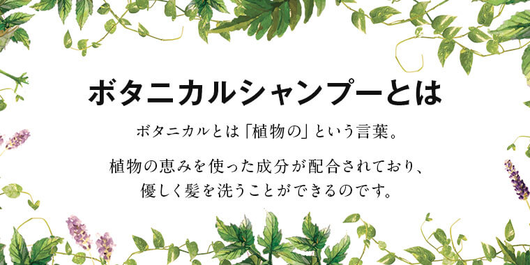 ボタニカルシャンプーとは