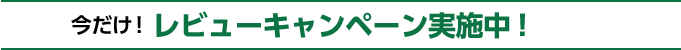 今だけ！レビューキャンペーン実施中！