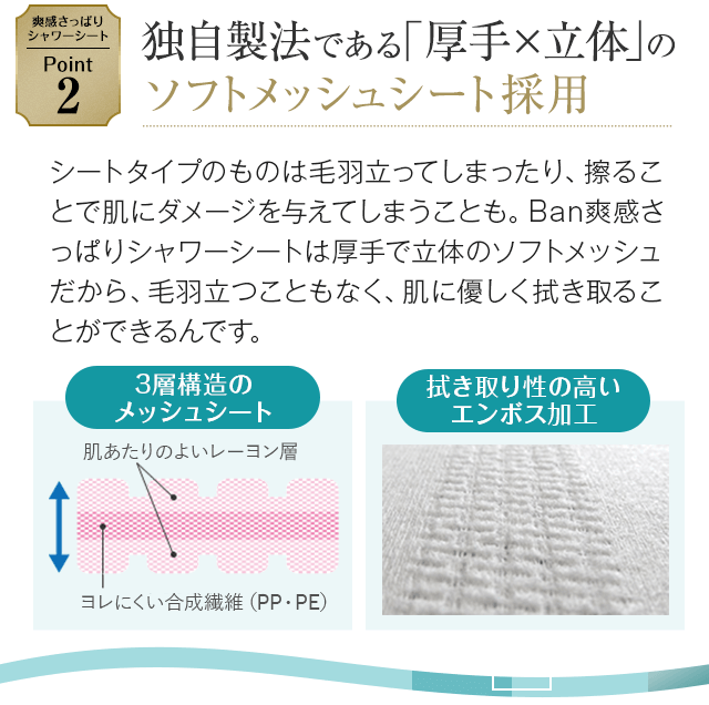 ソフトメッシュシート採用