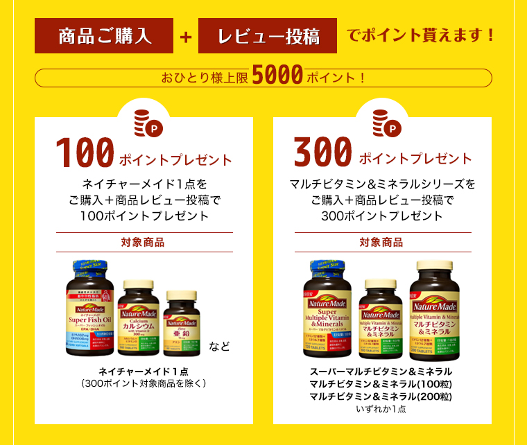 ご購入＋レビュー投稿でポイント貰えます！