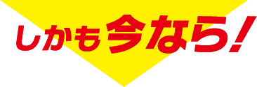 しかも今なら！