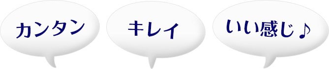 カンタン キレイ いい感じ♪