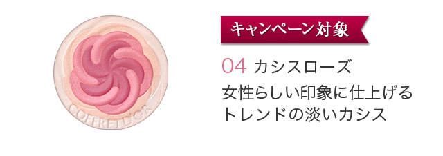 キャンペーン対象 04 カシスローズ 女性らしい印象に仕上げるトレンドの淡いカシス
