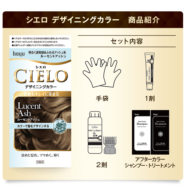 シエロデザイニングカラーのセット内容