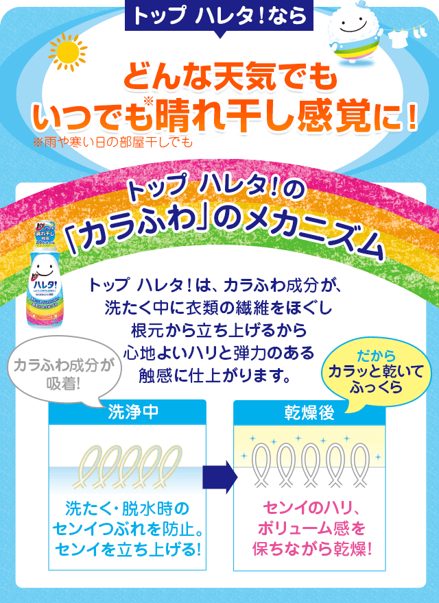 どんな天気でもいつでも晴れ干し感覚に！