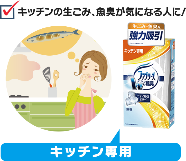 キッチンの生ごみ、魚臭が気になる人に！　キッチン専用