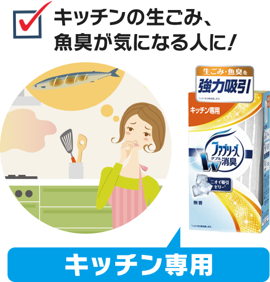 キッチンの生ごみ、魚臭が気になる人に！　キッチン専用