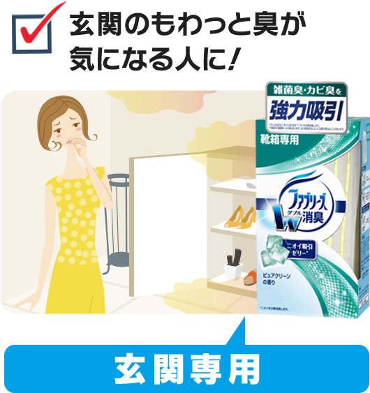 玄関のもわっと臭が気になる人に！ 玄関専用