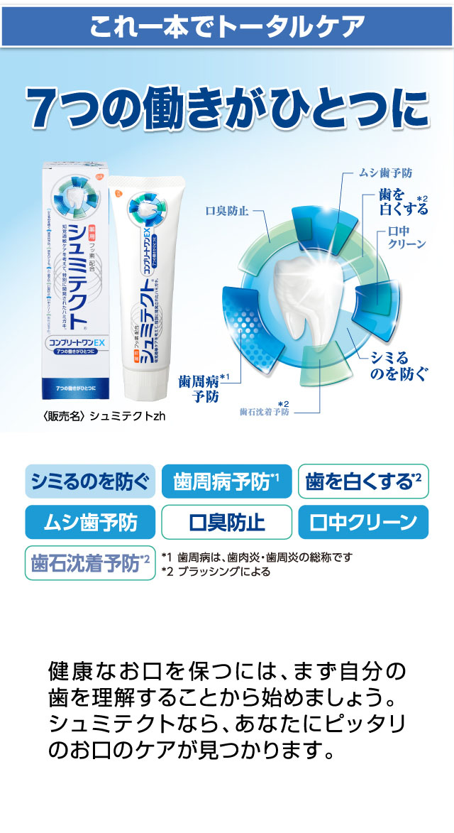これ一本でトータルケア ７つの働きがひとつに