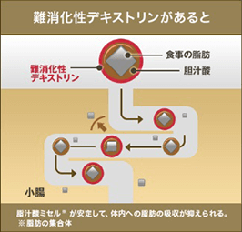 難消化性デキストリンがあると