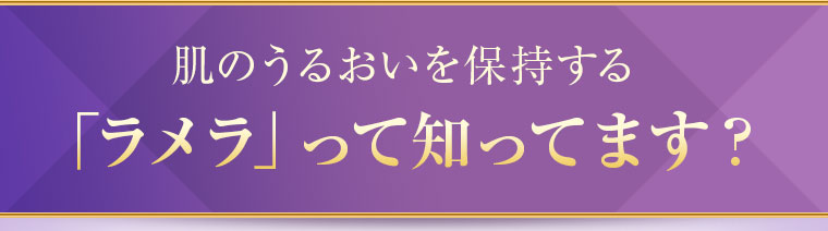 肌のうるおいを保持する「ラメラ」って知ってます？