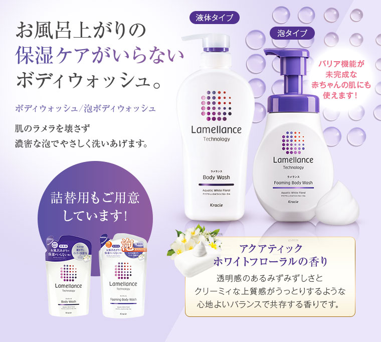 お風呂上りの保湿ケアがいらないボディウォッシュ