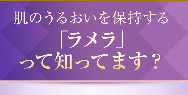 肌のうるおいを保持する「ラメラ」って知ってます？