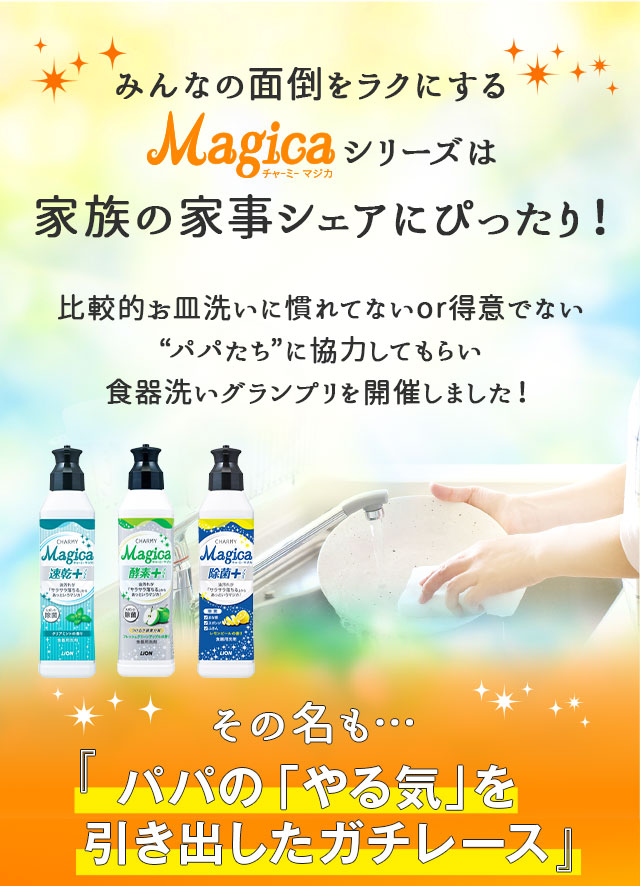 みんなの面倒をラクにするMagicaシリーズは家族の家事シェアにぴったり！