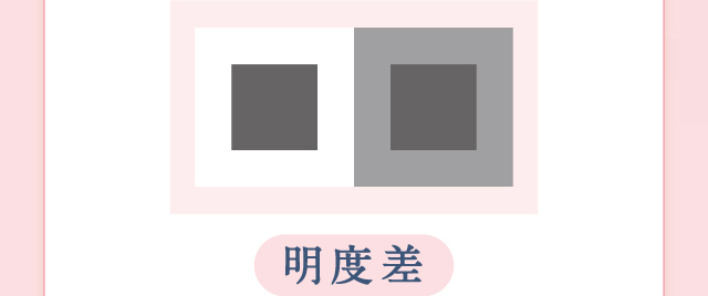 明度差