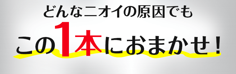 どんなニオイの原因でもこの1本におまかせ！