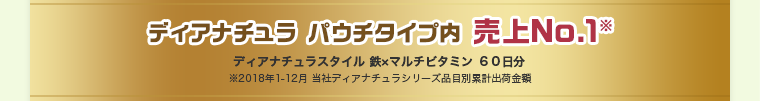 ディアナチュラ パウチタイプ内 売上No.1※
