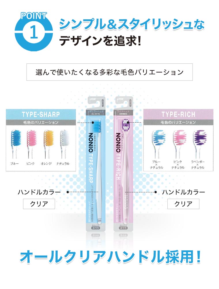 シンプル&スタイリッシュなデザインを追求！オールクリアハンドル採用！