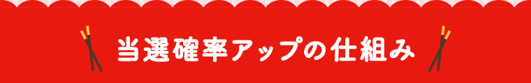 当選確率アップの仕組み