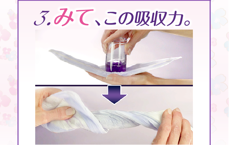 みて、この吸収力。