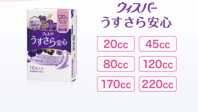 ウィスパー うすさら安心