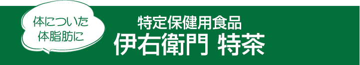 体についた体脂肪に 特定保健用食品伊右衛門 特茶