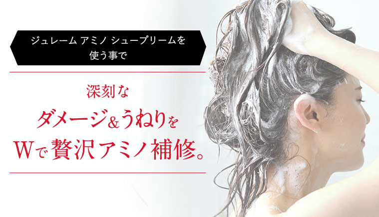 深刻なダメージ&うねりをWで贅沢アミノ補修。