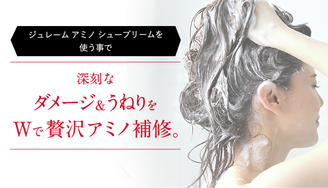 深刻なダメージ&うねりをWで贅沢アミノ補修。
