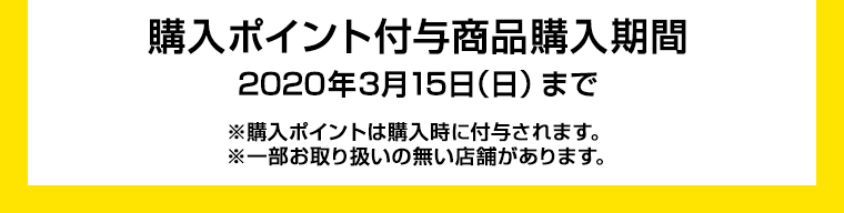購入ポイント付与商品購入期間