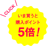 いま買うと購入ポイント5倍！