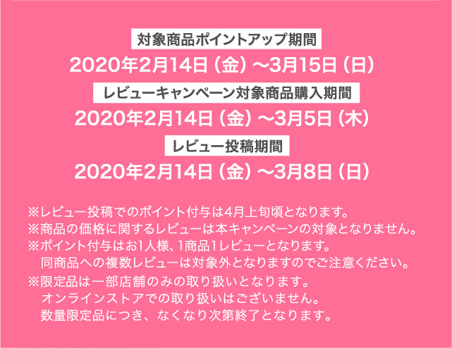 レビュー投稿期間