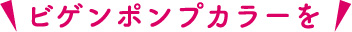 ビゲン ポンプカラーを