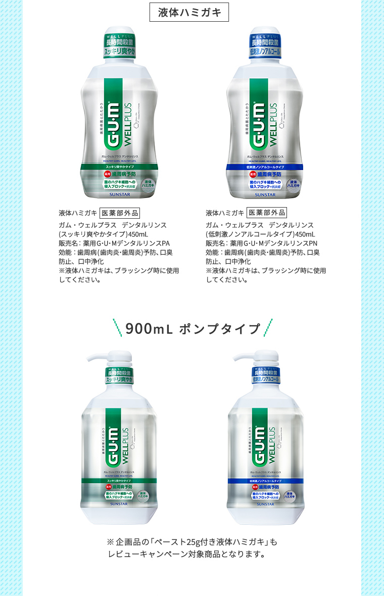 対象商品 液体ハミガキ