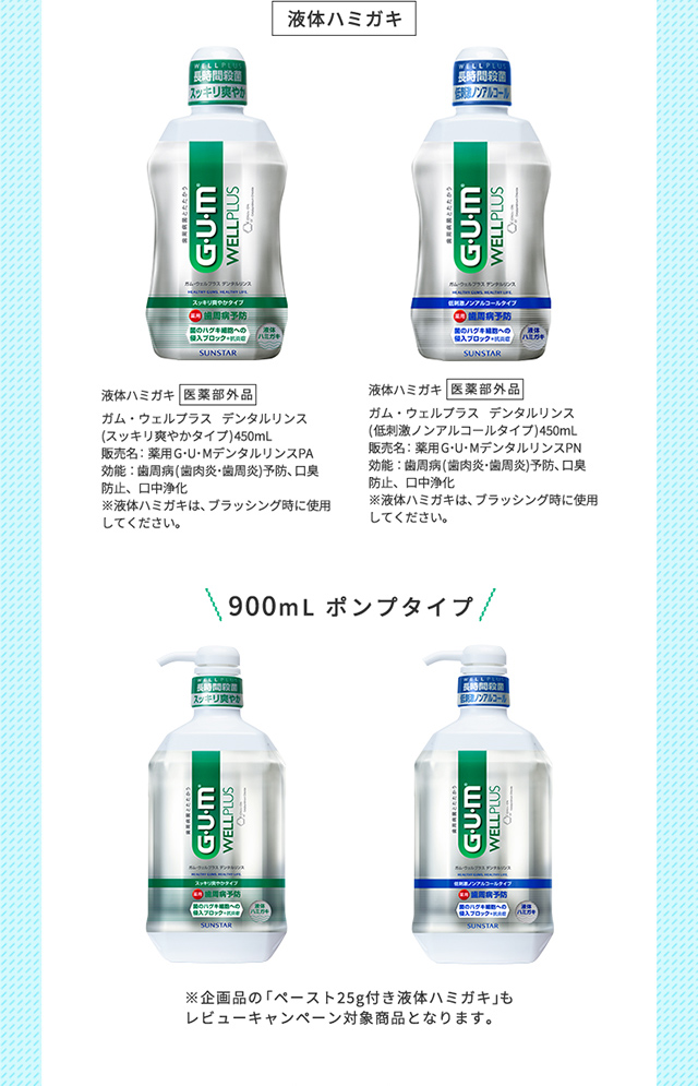 対象商品 液体ハミガキ