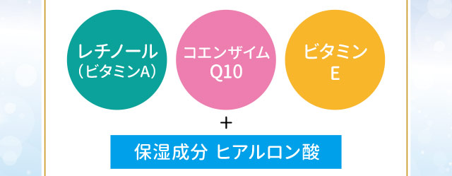 シートに３つの保湿オイル成分と、さらに、ヒアルロン酸を配合。