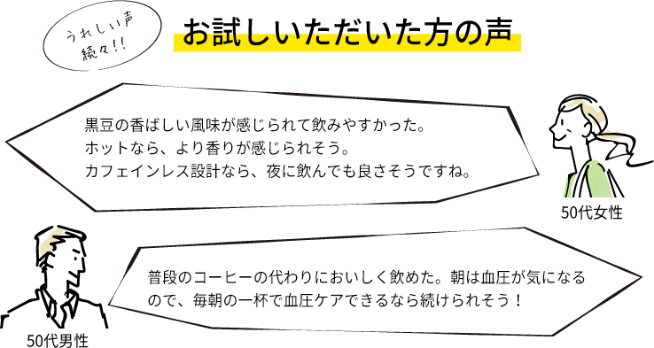 お試しいただいた方の声