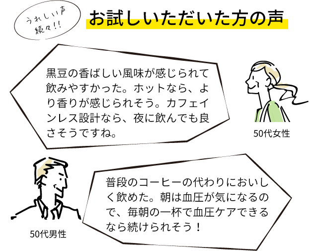 お試しいただいた方の声