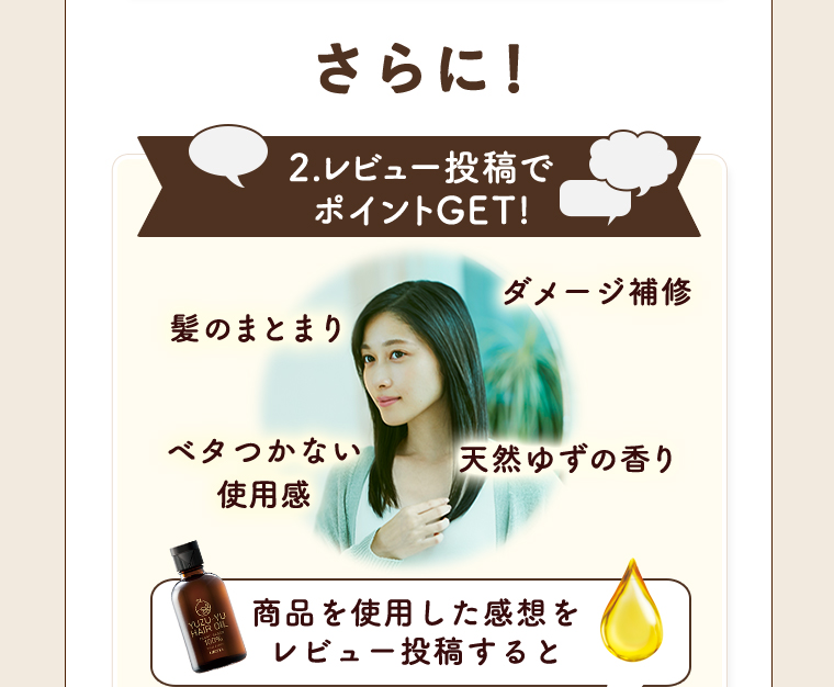 さらに！ 2.レビュー投稿でポイントGET!