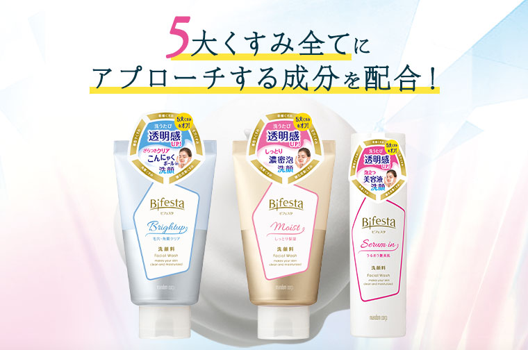 5大くすみ全てにアプローチする成分を配合！