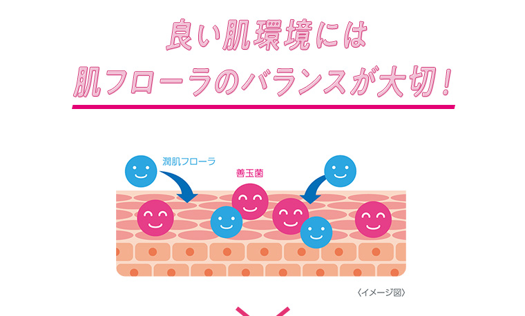 良い肌環境には肌フローラのバランスが大切！