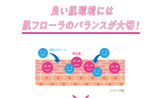 良い肌環境には肌フローラのバランスが大切！