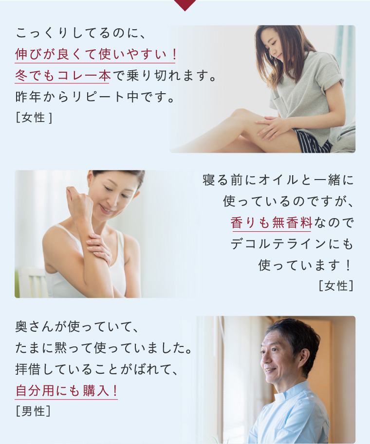 ご愛用者様の声
