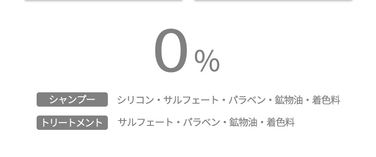 ０％ シャンプー シリコン・サルフェート・パラベン・鉱物油・着色料 トリートメント サルフェート・パラベン・鉱物油・着色料