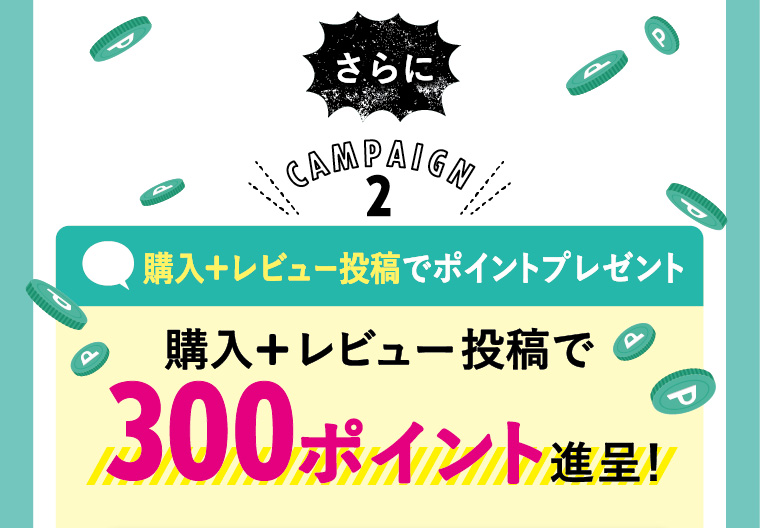 さらに300ポイント進呈