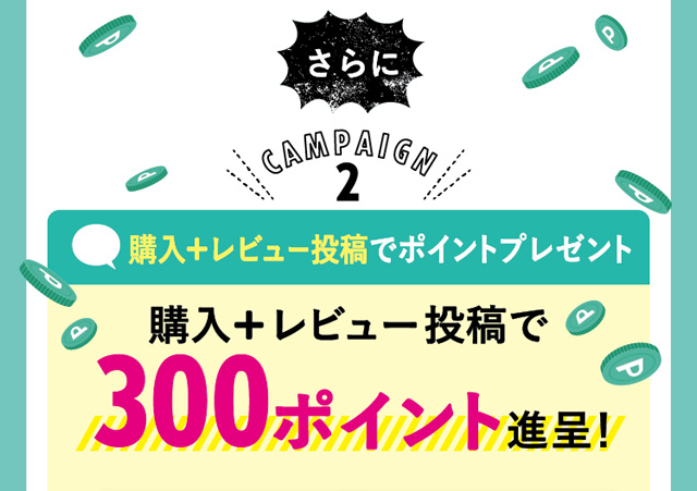 さらに300ポイント進呈