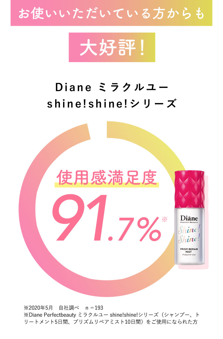 お使いいただいている方からも大好評! 使用感満足度91.7%