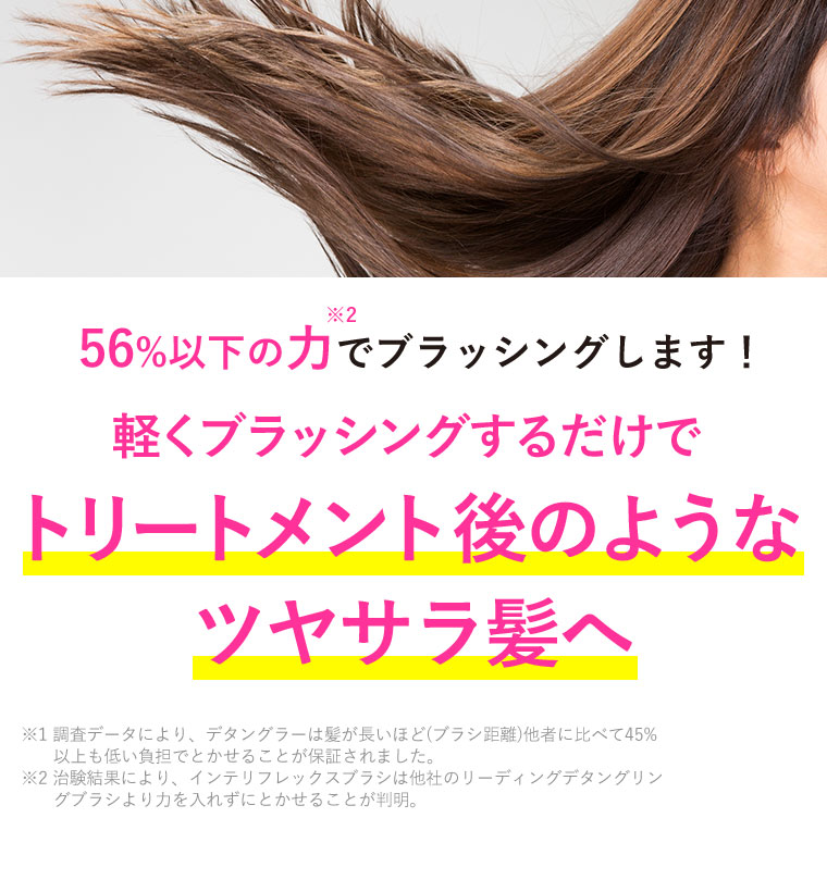 トリートメント後のようなツヤサラ髪へv