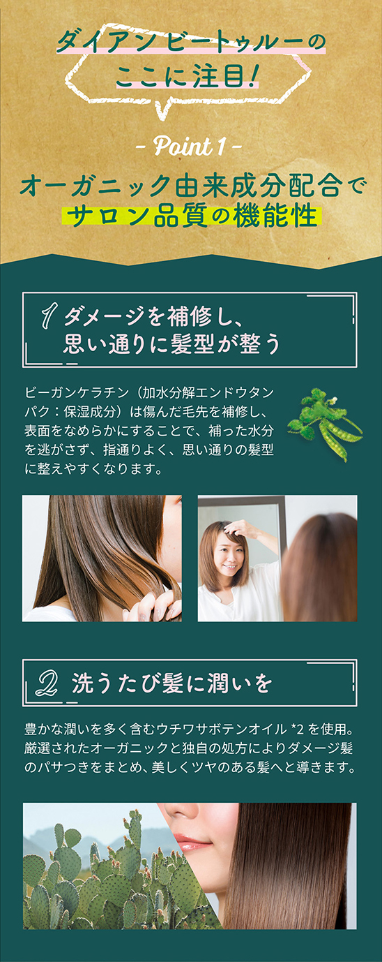 ダイアンビートゥルーのここに注目！Point1